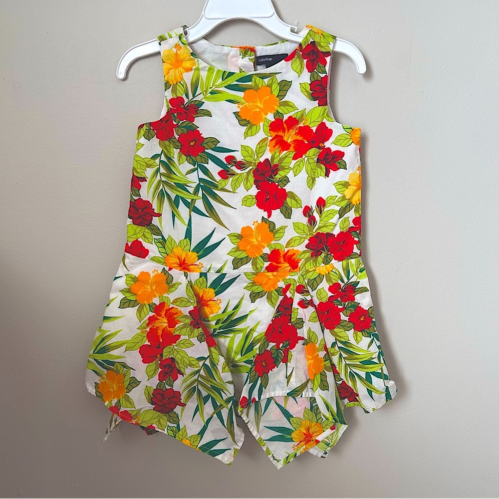 GapKids 3T Jungle Print Handkerchief Summer Dress